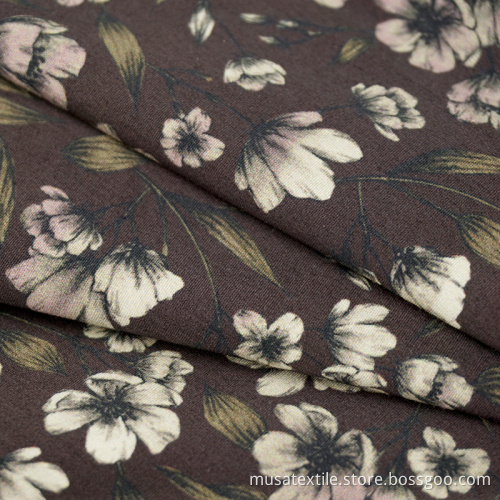 Printed Fashion Floral Shapes 100 Cotton Poplin Fabric
